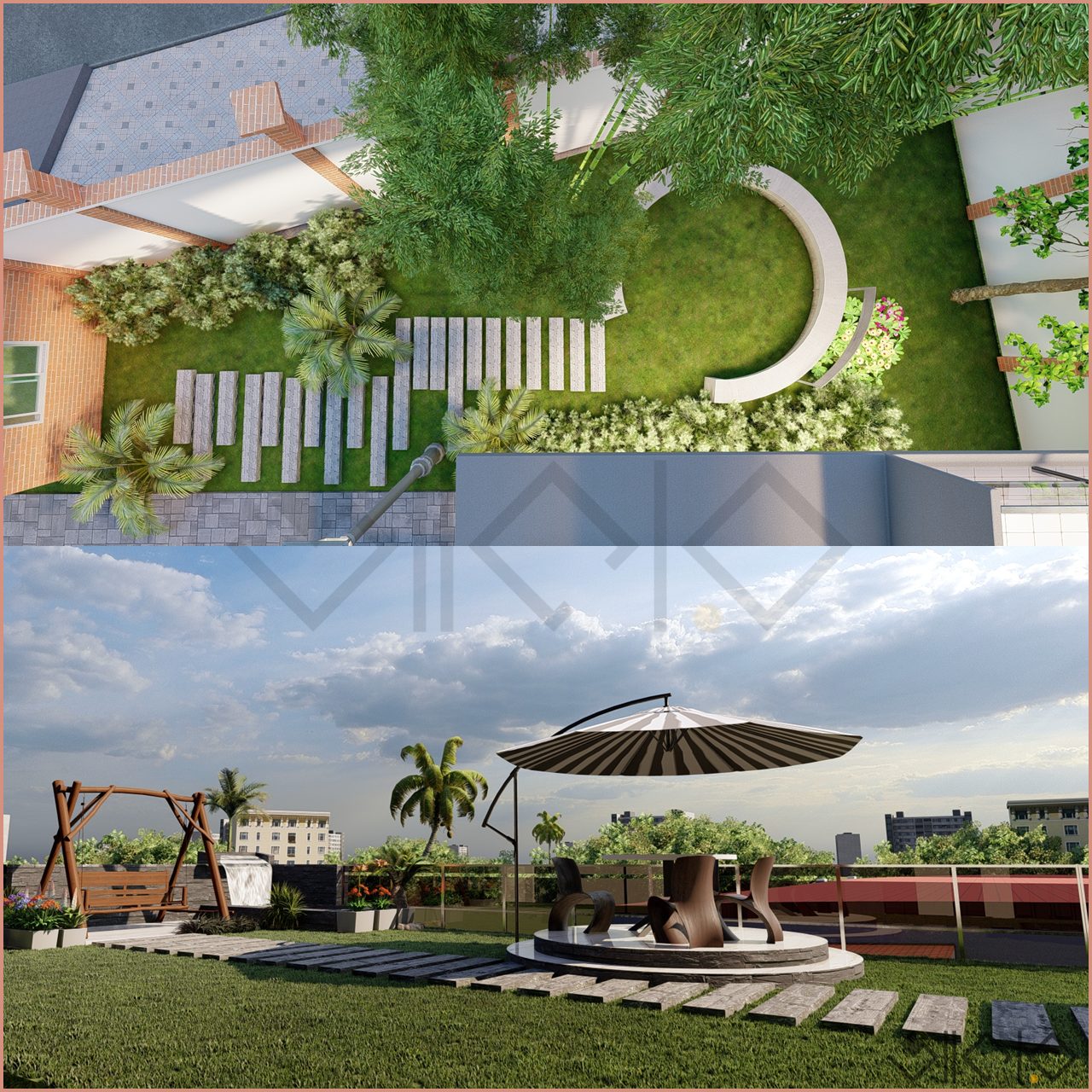 Mr. Boby Residence — landscape design by Studio Akaar, Dhaka, Bangladesh (2 of 6)